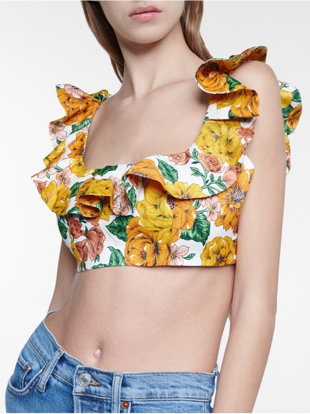 Zimmermann Poppy Floral Crop Top